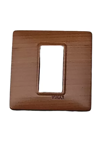 Vimar 14641.63 Single-Module Cherry Wood Plate, Plana Series